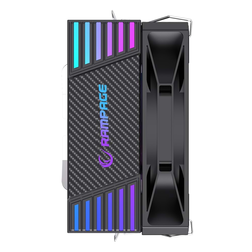 Rampage OCTAGON C40 Siyah ARGB 120mm 170W TDP İşlemci Hava Soğutucu AM5 LGA1851