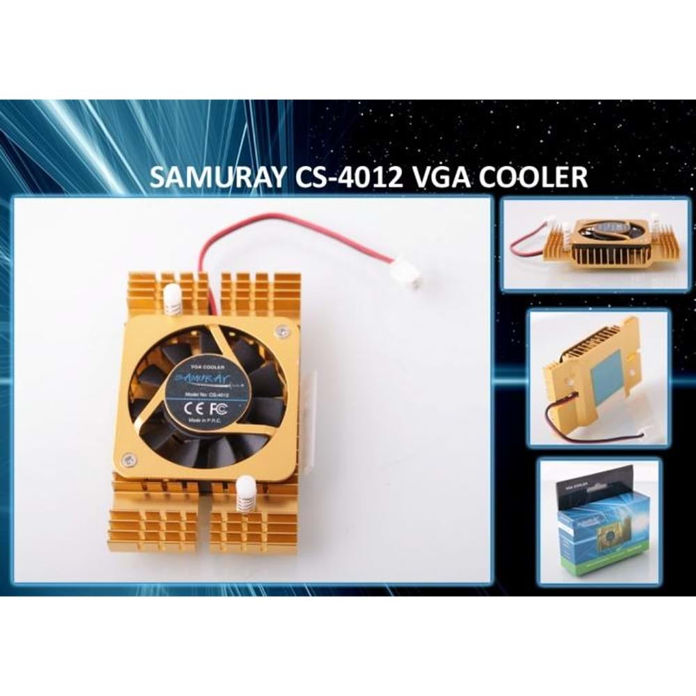 Samuray CS-4012 Lüks Kutulu Ekran Kartı Fanı