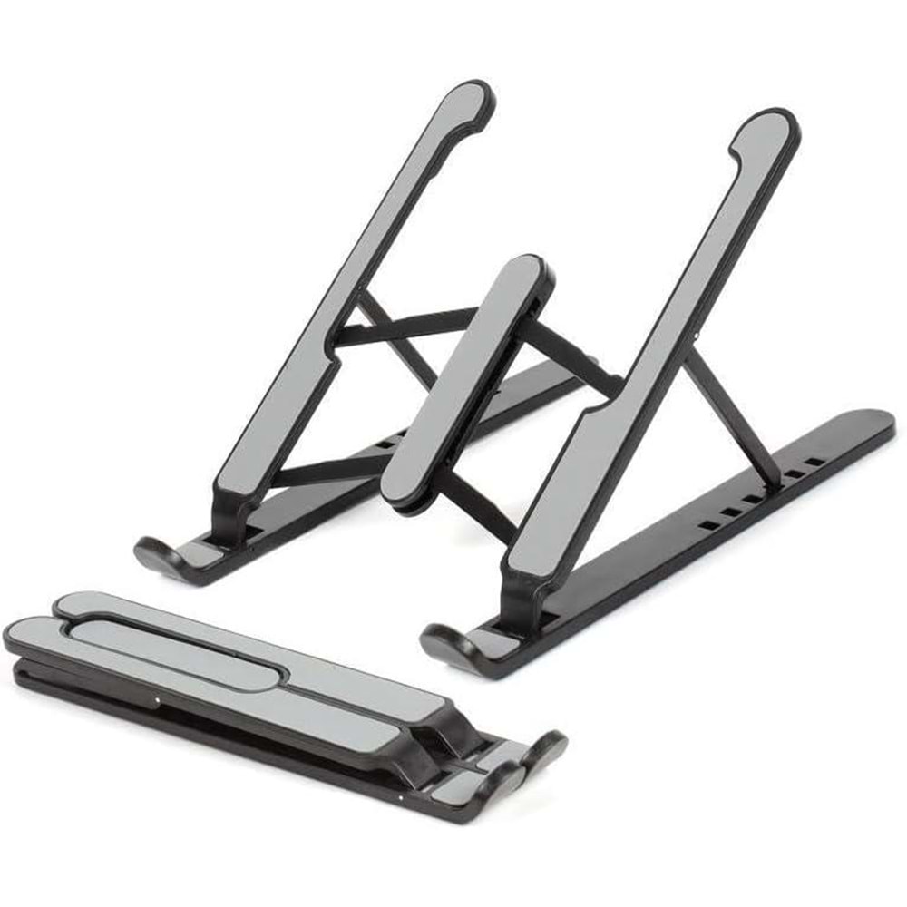 NBTech ADS-AL10 Plastik Ayarlı Laptop Macbook Notebook Yükseltici Tutucu Stand, Katlanabilir Notebook Standı