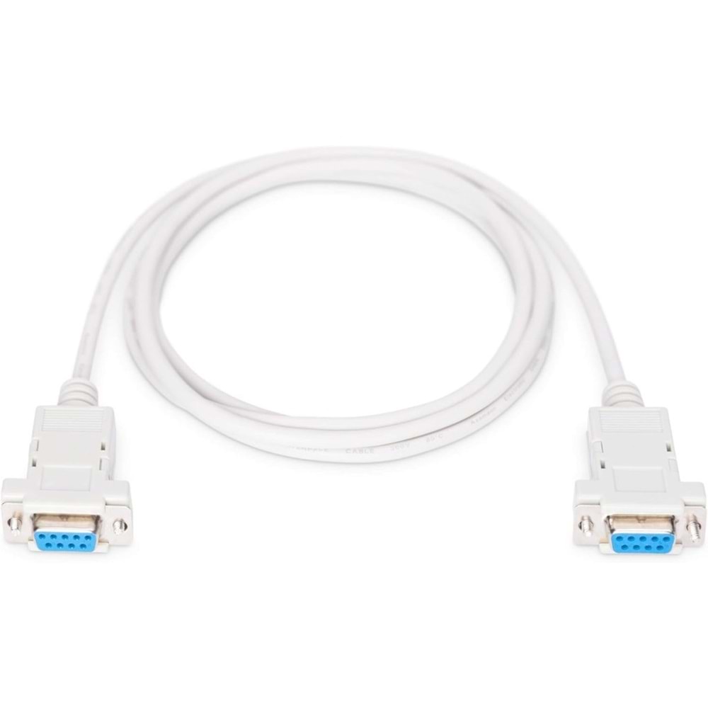 Digitus Zero Modem Kablosu (D-sub 9 Dişi , D-sub 9 Dişi) 1,8m RS232 Dişi Dişi Kablo, AK-610100-018-E