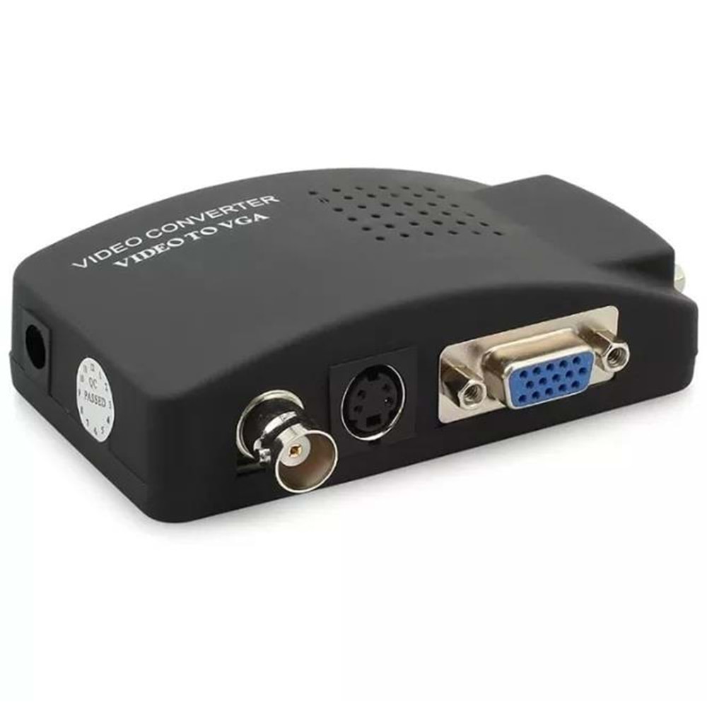 NBTech NB-AV215 Video To Vga Çevirici, BNC to VGA Çevirici Adaptör (Adaptör+Video+vga Kablosu Dahil)