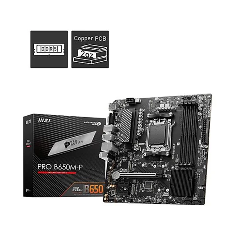 MSI PRO B650M-P AMD B650 DDR5 mATX Anakart