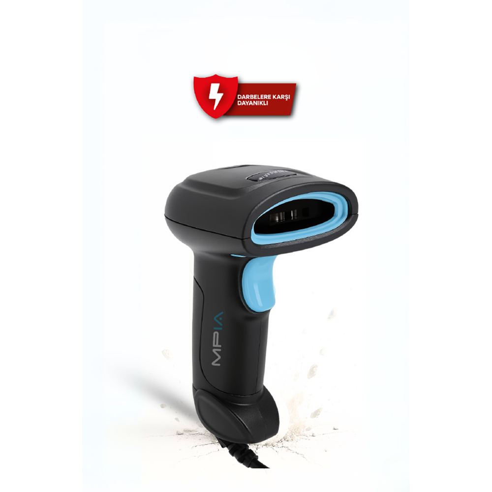 NBTech MPIA BS-1 USB Kablolu Siyah zemin 1D/2D Barkod & Karekod Okuyucu