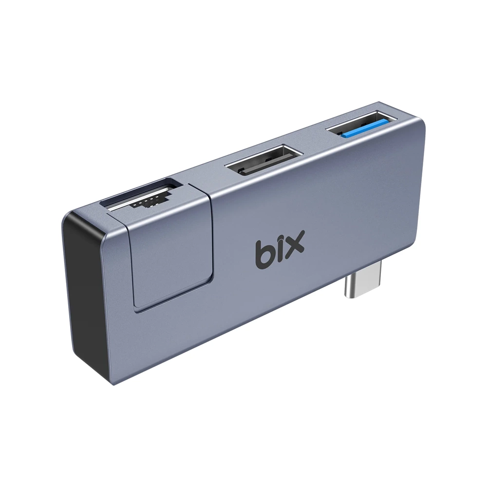 Bix BX21HB Type-C To USB 3.2 USB 2.0 RJ45 Ethernet Dönüştürücü Adaptör Hub
