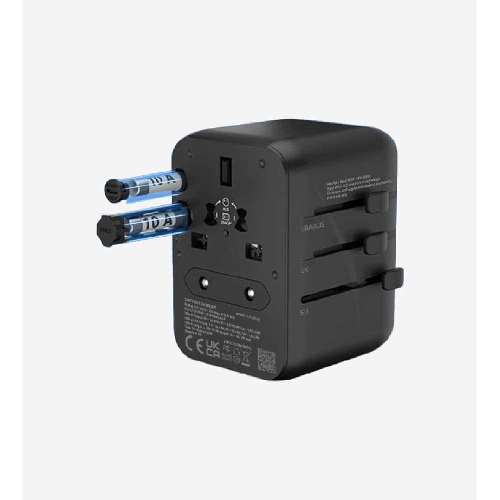 LinkTech C325 Safe GaN 3 Safe 20W Uluslararası Seyahat Hızlı Şarj Adaptörü