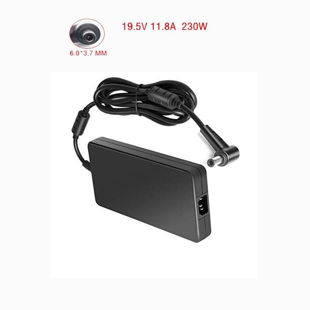 FAST C22 19.5V 11.8A 230W Asus/Exalibur/Monster Notebook Şarj Aleti (6.0*3.7 mm iğneli)
