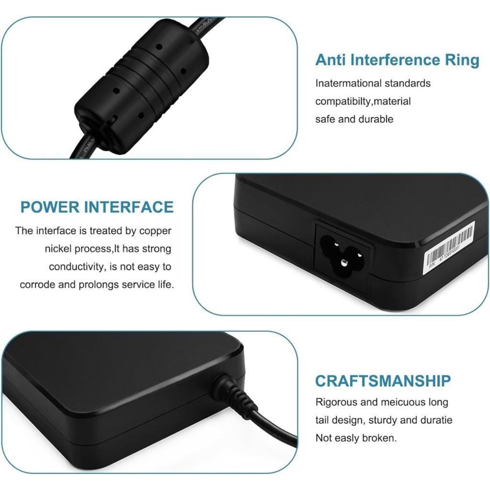 Fast C38 19.5V 11.8A 230W Hp Mavi uç Notebook Adaptörü (HP 4.5 X 3.0MM/PİN)