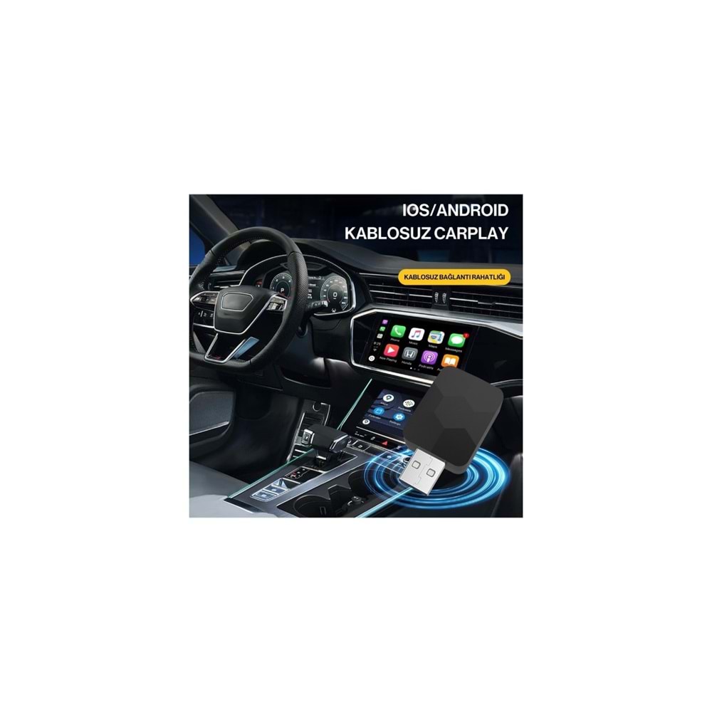 MPIA CP-2 Bluetooth 5.4 USB-C & USB-A Android Car Play Adaptör