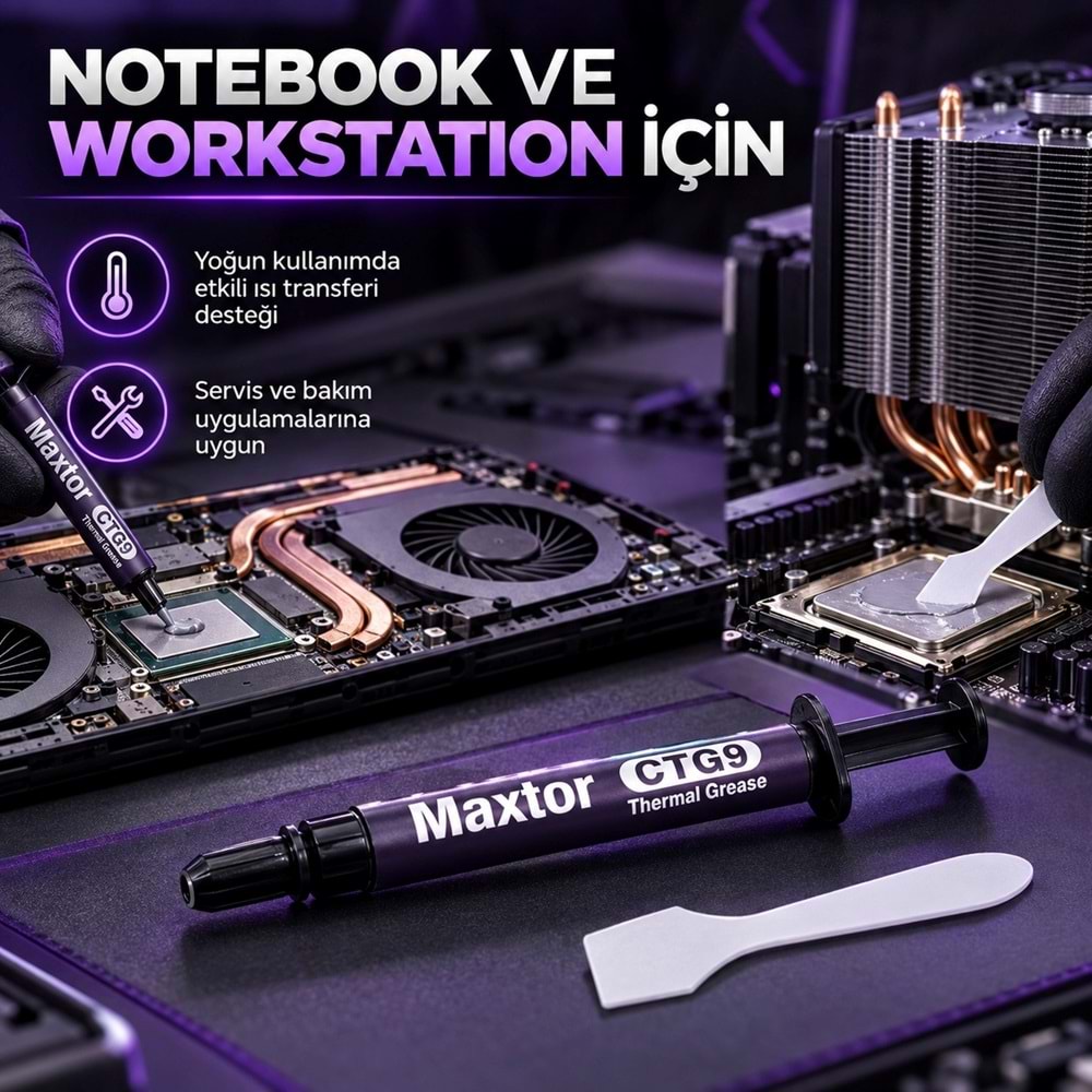 Maxtor CTG9 4gr 13.5W/mK Yüksek Performans Termal Macun