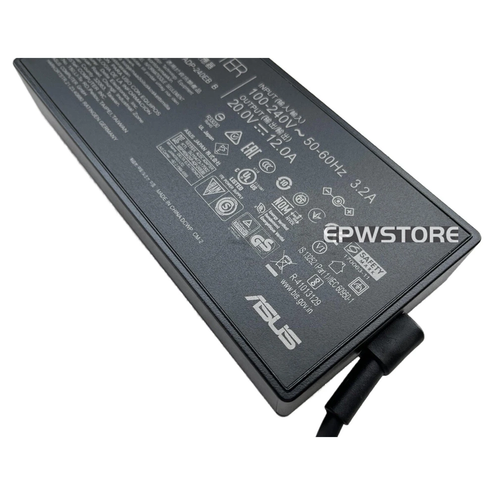 Fast CUADP229 20V 12A 240W AC Adaptör Square Tip Kare Uç ASUS ROG Zephyrus Uyumlu Şarj Aleti