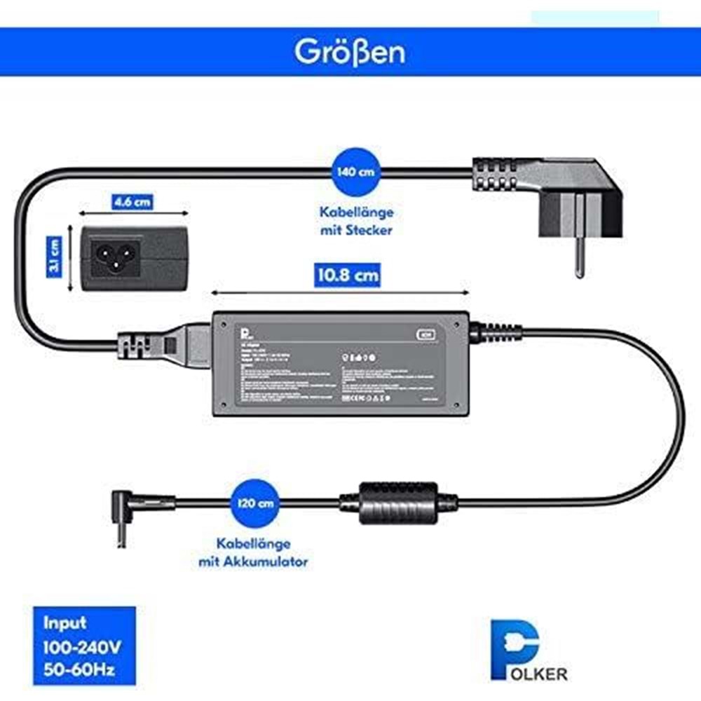 FAST CU17 19V 3.42A 65W Yeni Nesil ASUS notebook Şarj Adaptörü (4.0*1.35mm)