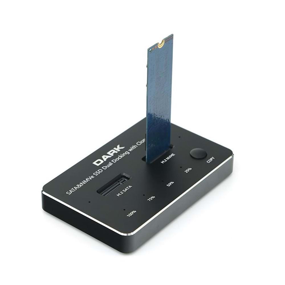 Dark M.2 NVMe, M2 SATA SSD Klon Destekli Disk İstasyonu DK-AC-DSDM2C
