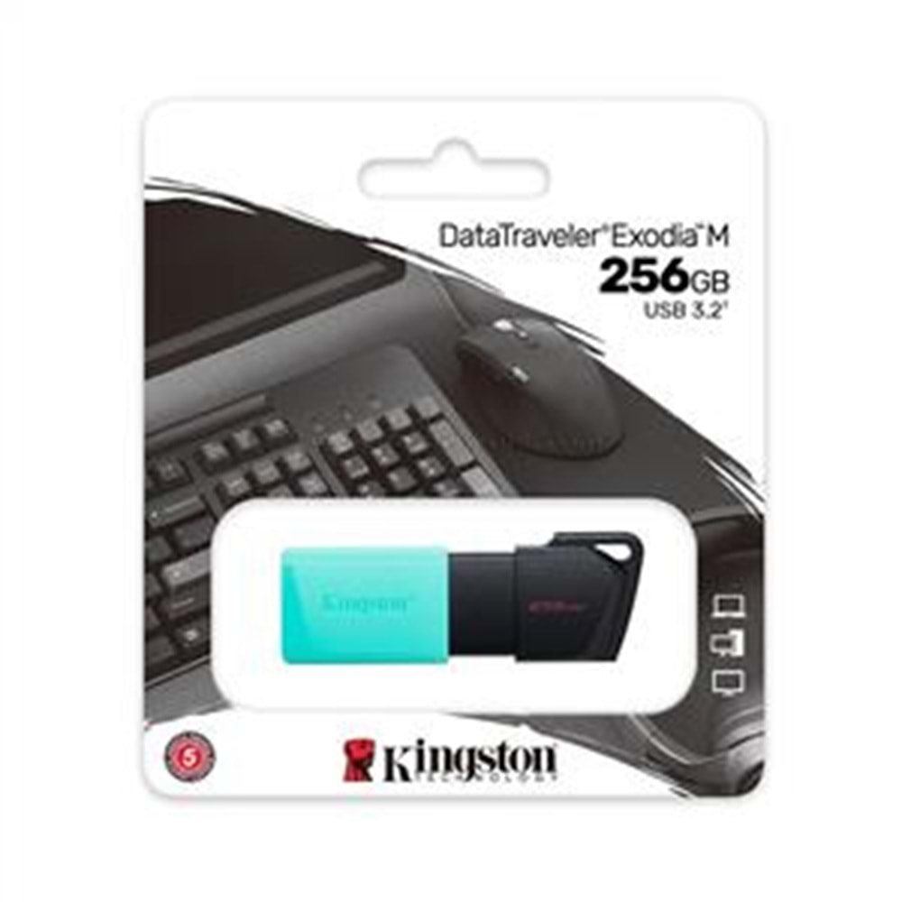 Kingston DataTraveler Exodia 256GB USB 3.2 Flash Bellek DTXM/256