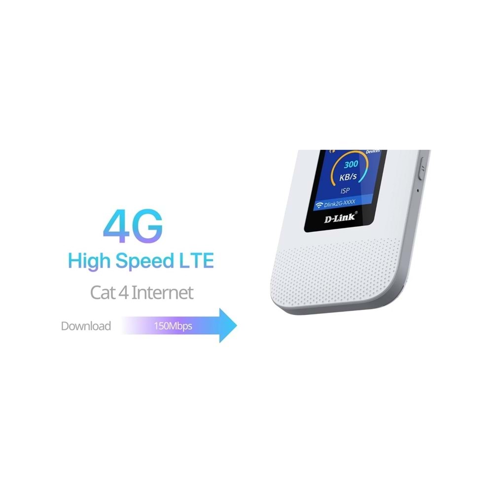D-Link DWR-932M N300 2.4GHz 4G LTE Bataryalı Taşınabilir Router