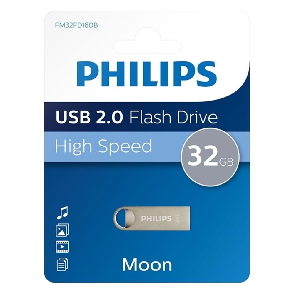 Philips FM32FD16OB Moon Klasik 32GB USB 2.0 Metal Flash Bellek