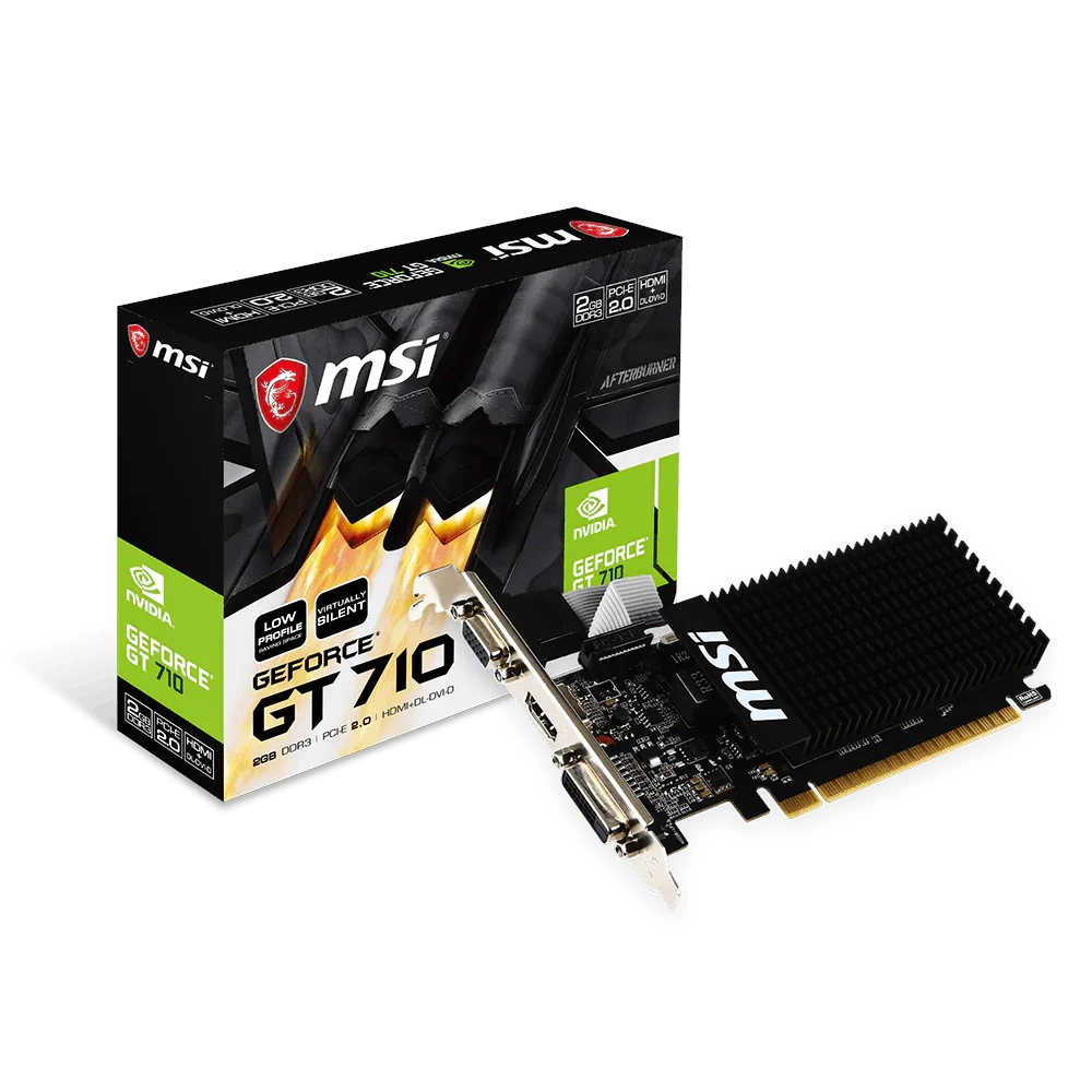 MSI GeForce GT 710 2GD3H LP 2GB DDR3 64Bit DX12 Low Profile Ekran Kartı