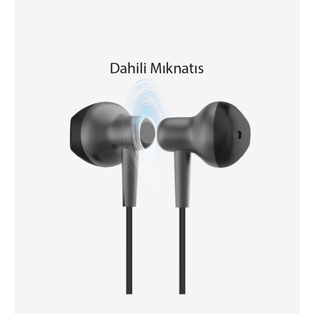 LinkTech H678 Gri Premium Metal Süper Bas Kulak İçi Type-C Kablolu Kulaklık