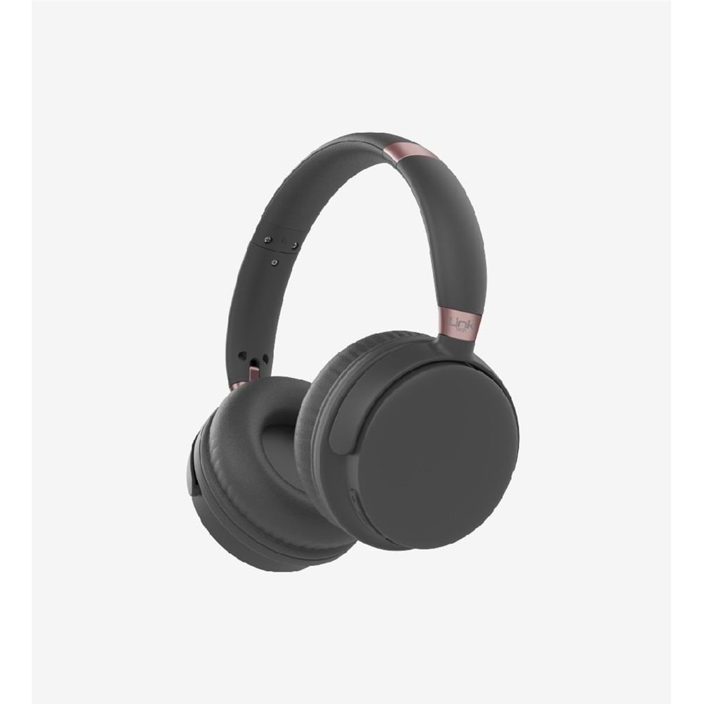 LinkTech HP8 Siyah Premium BT V5.3 Hi-Fi 28dB Katlanabilir ANC Kulak Üstü Bluetooth Kulaklık