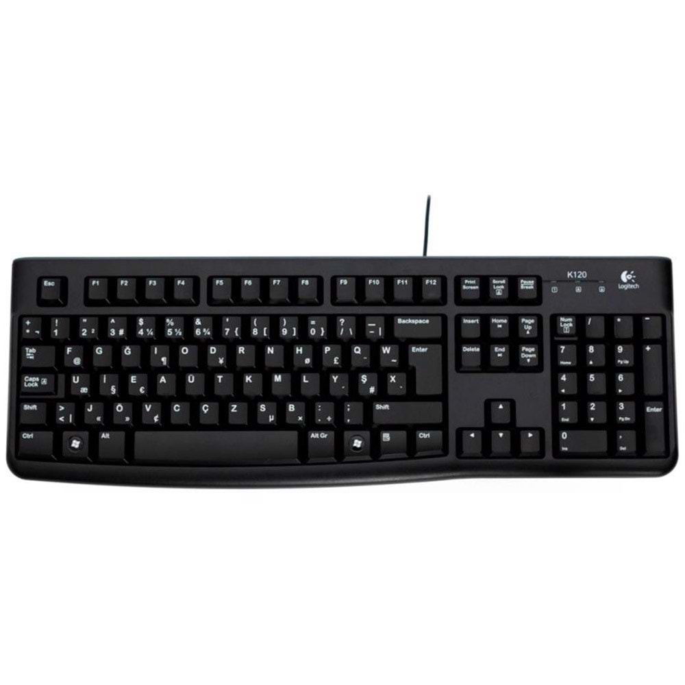 Logitech K120 Türkçe F Klavye(920-004163)