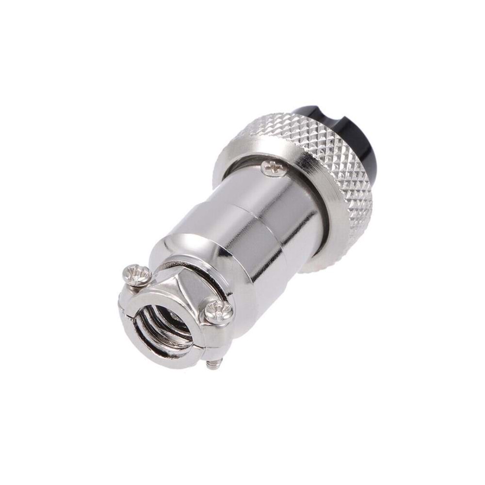 NBTech NB-3P UPTECH 3 Pin Mini Mikrofon Dişi Konnektör, 16mm 3P 7A 250V GX16-3 Su Geçirmez Dişi Tel Panel