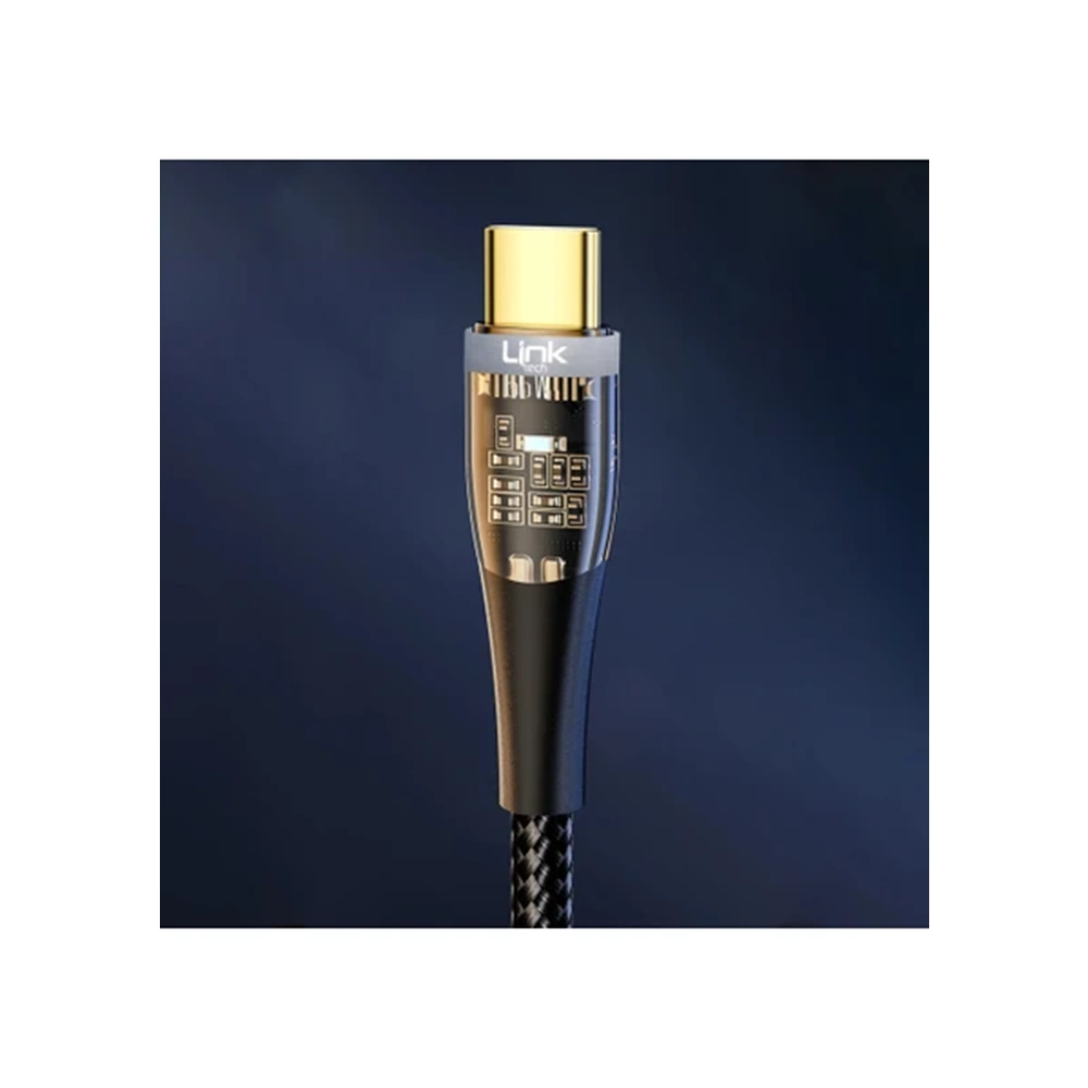 LinkTech K671 USB to Type-C 20W 3A 1.3m Örgü Şarj Kablosu