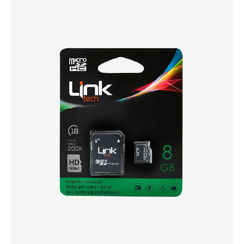 Linktech LMC-M103 8GB Clas10 Micro SD Adaptörlü Hafıza Kart