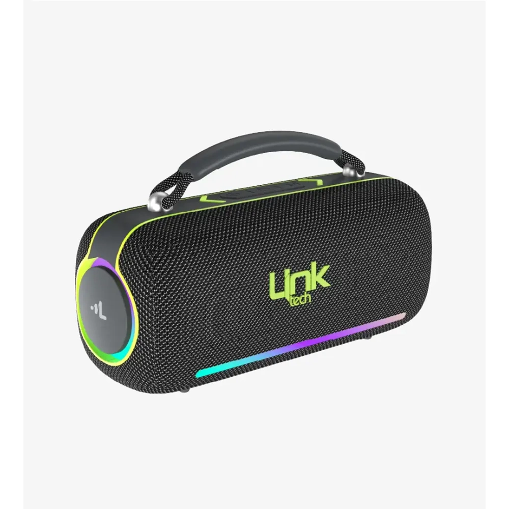 Linktech LPS-M418 M418 Premium IPX6 60W LED Işıklı Bluetooth Hoparlör Mavi