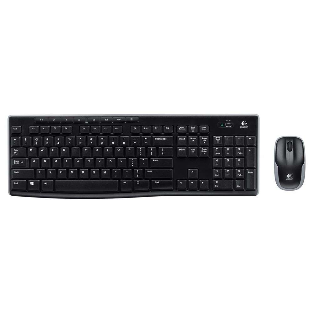 Logitech MK270 Kablosuz USB Alıcılı Türkçe Q Klavye Mouse Seti, Siyah 920-004525