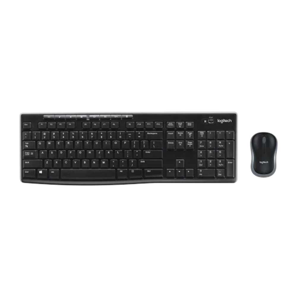 Logitech MK270 Kablosuz USB Alıcılı Türkçe Q Klavye Mouse Seti, Siyah 920-004525