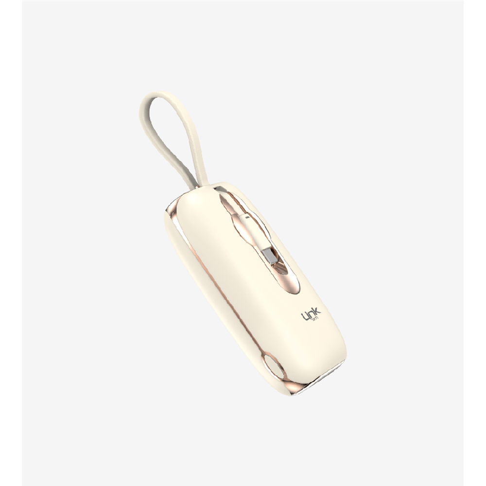 LinkTech MP09 9600 Mah Type-C / Lightning Kablolu 22.5W Powerbank Pd3.0 Gold
