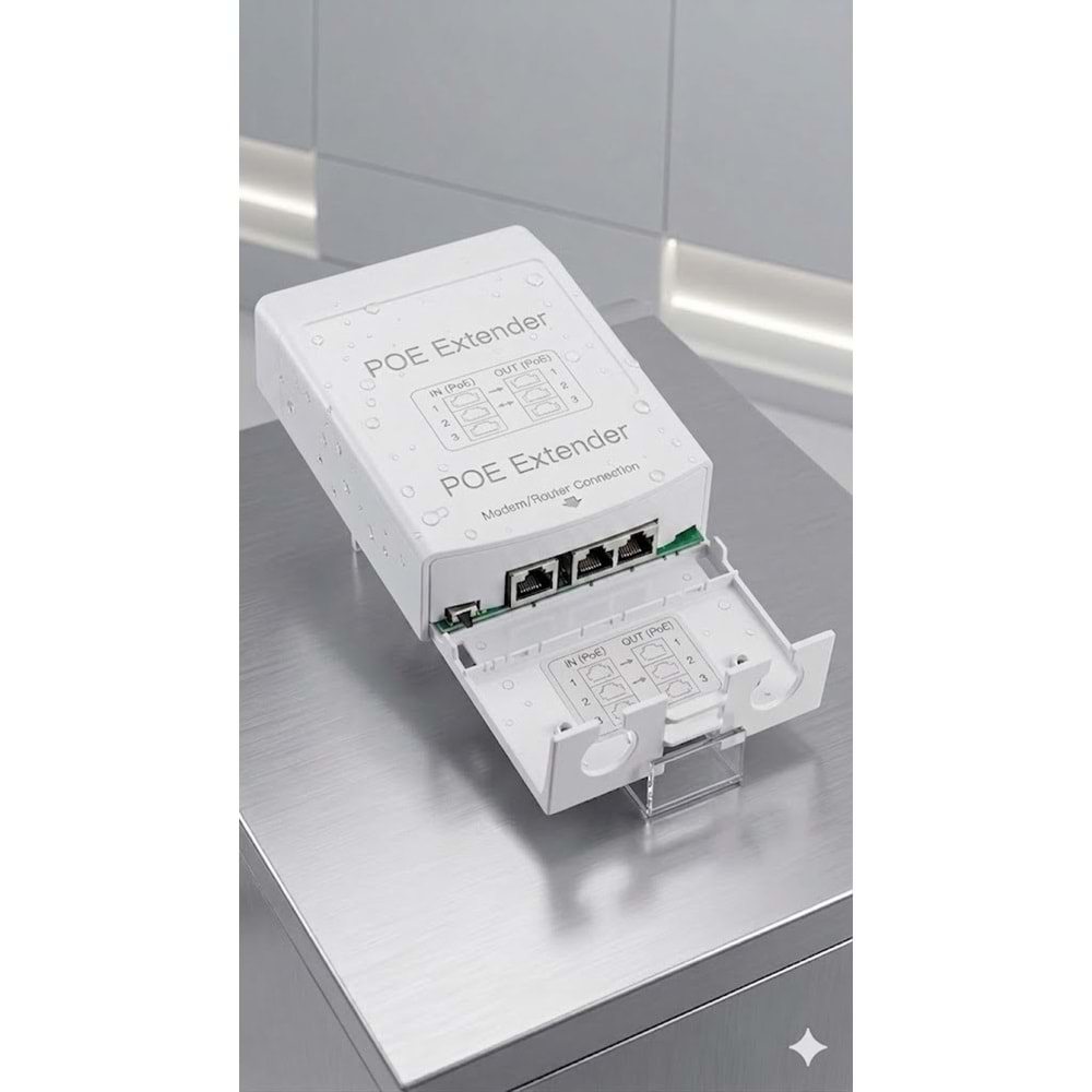 NBTech NB-POE250M 250 Metre PoE Extender 3 Port Profesyonel PoE Uzatıcı