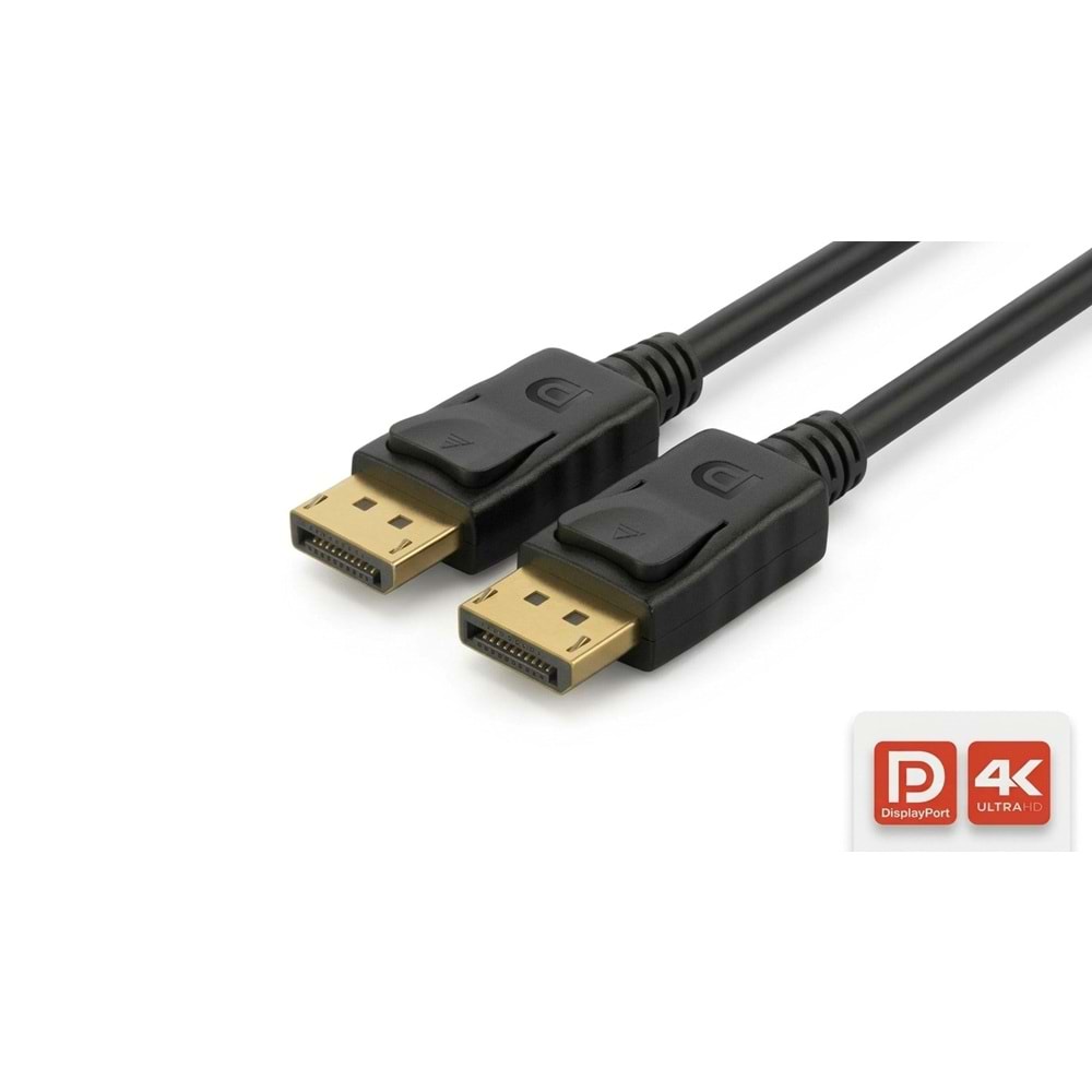 NBTech NB-3810 10 Metre DisplayPort 1.2 Kablo 4K 60Hz 1080p 240Hz Altın Uçlu