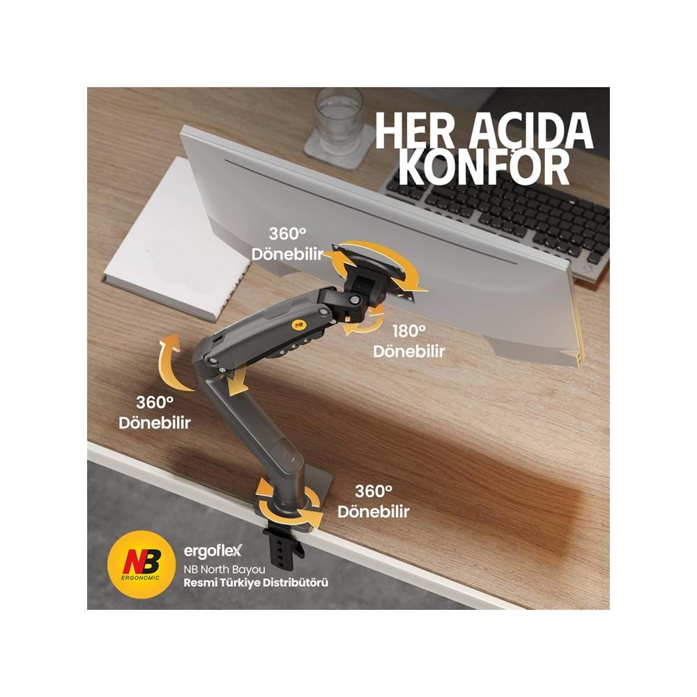 NB North Bayou NB-F80 1 Adet Monitör Takılabilen 17