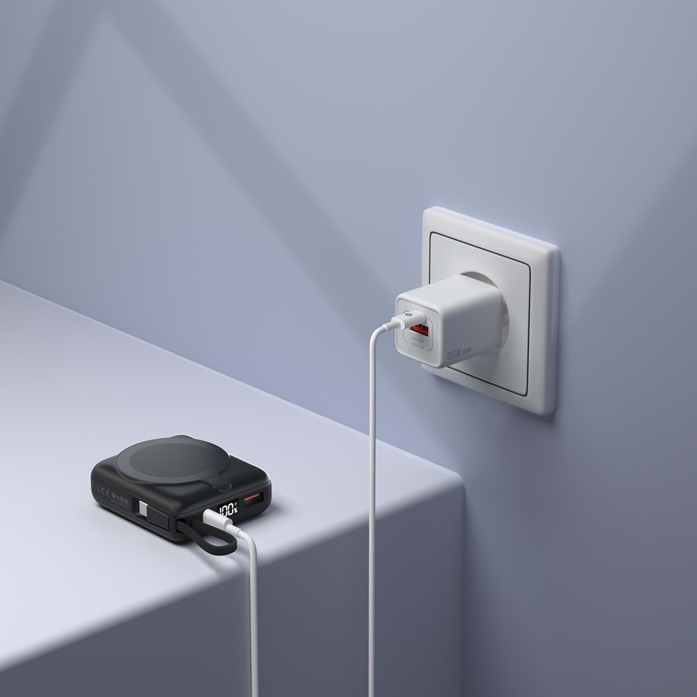 LinkTech PD35 Süper Hızlı Şarj 35W Turbo Destekli 10.000 mAh Powerbank, Turbo Şarj Powerbank