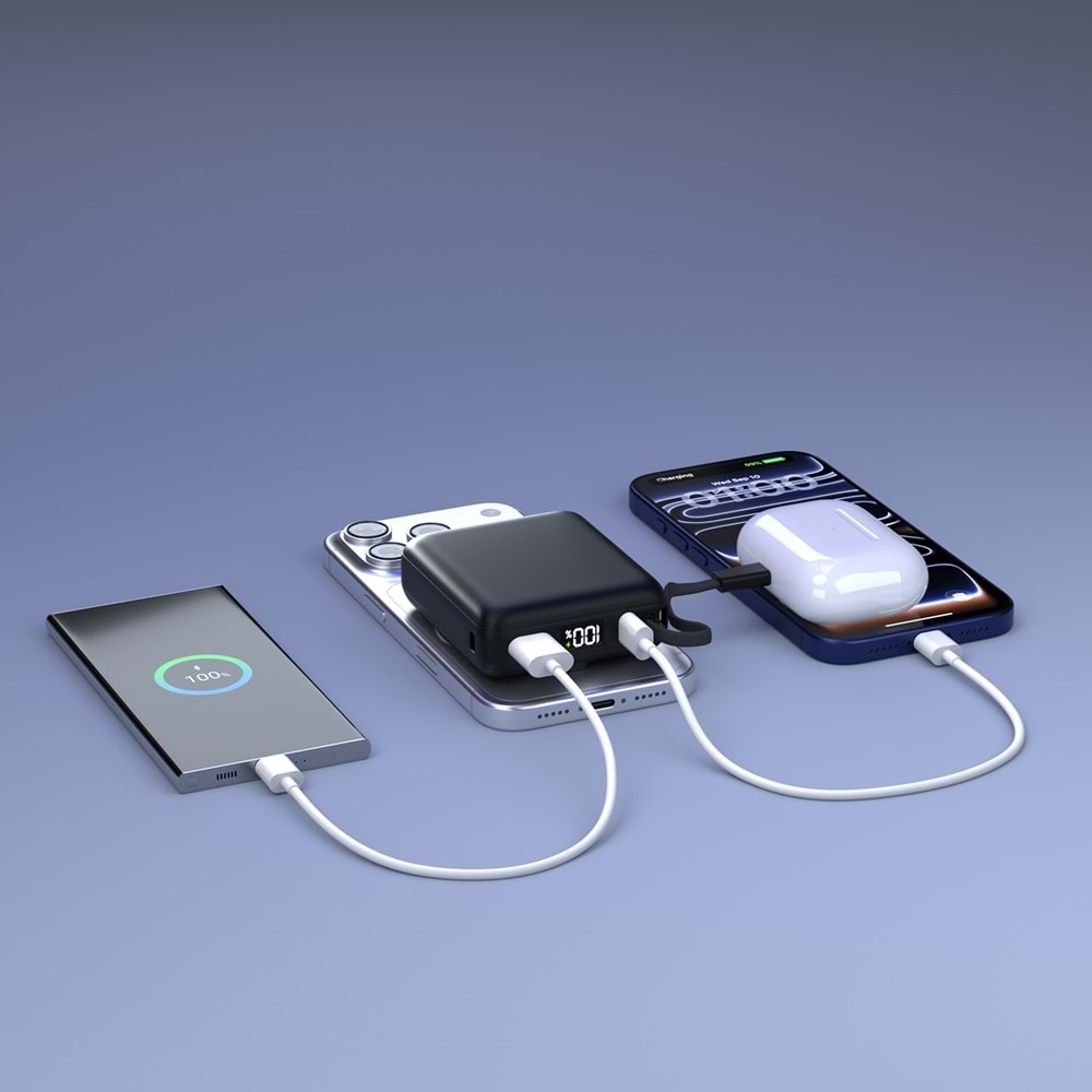 LinkTech PD35 Süper Hızlı Şarj 35W Turbo Destekli 10.000 mAh Powerbank, Turbo Şarj Powerbank