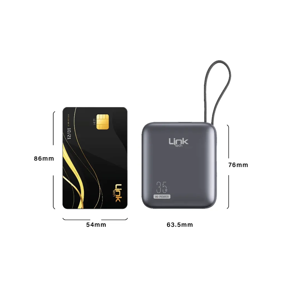 LinkTech PD35 Süper Hızlı Şarj 35W Turbo Destekli 10.000 mAh Powerbank, Turbo Şarj Powerbank