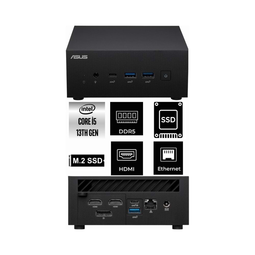 Asus ExpertCenter PN64-B-S50315MD Intel Core i5-13500H FreeDOS Barebone Mini PC