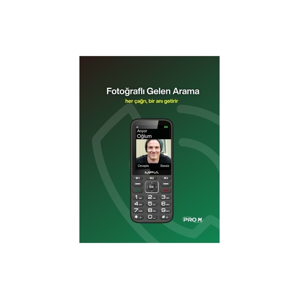 MPIA ProF Tuşlu Telefon, TR Kayıtlı Cep Telefonu