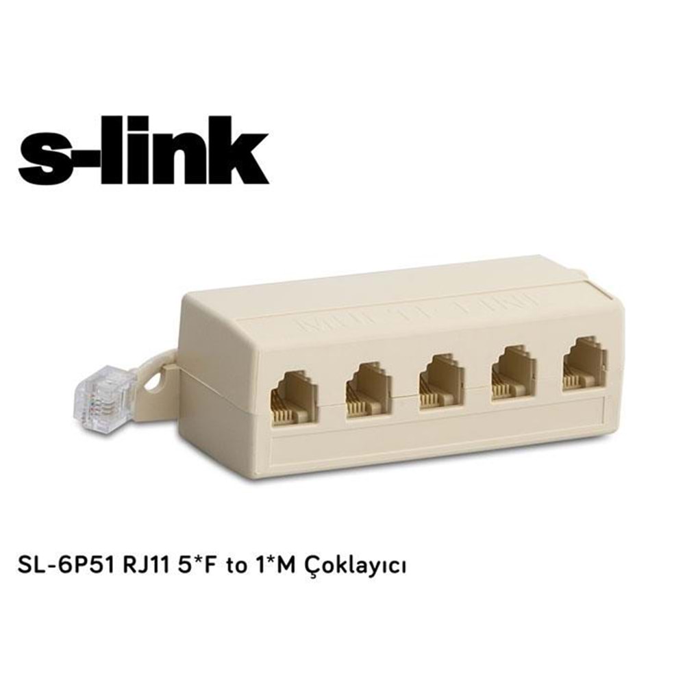 S-link 1 Giriş 5 Çıkış Rj11 Telefon Çoklayıcı