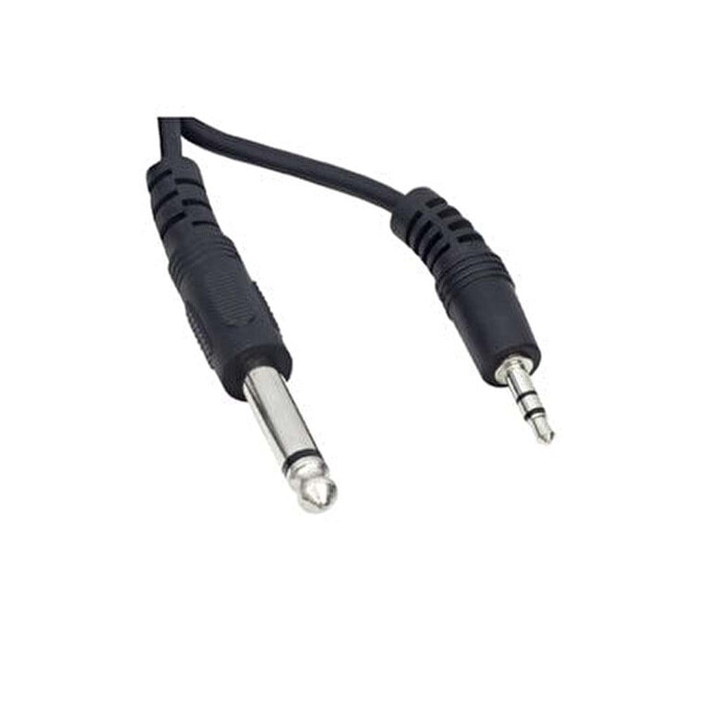 NBTech NB-0011 Gitar, Anfi, Telefon 6.3 mm Mono - 3.5 mm Stereo Kablo 1,5 Metre