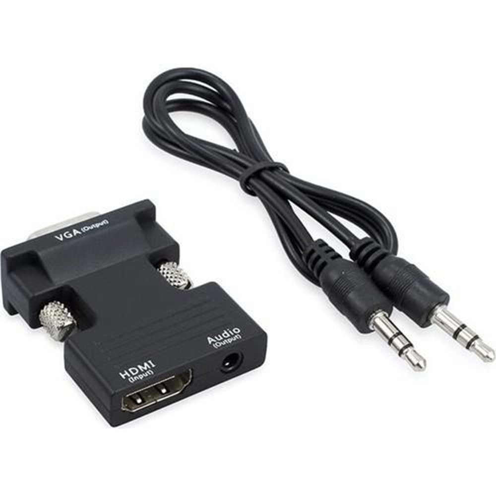 NBTech NB-1245S HDMI to VGA Ses Destekli Dönüştürücü Adaptör