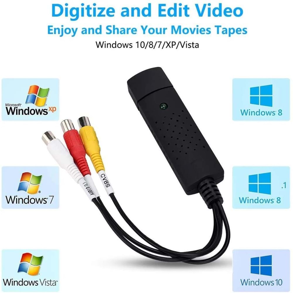NBTech NB-2410 Usb Capture 2.0 Video Edit Çevirici, s-video capture USB