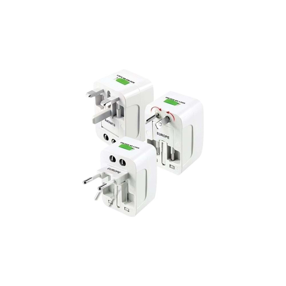 NBTech NB-246 Universal Priz Çevirici, Uluslararası Priz Fiş Çevirici, Çoklu Priz Çevirici (Türk-Ulusal, Ulusal-Türk Çift Yönlü Çevirici)