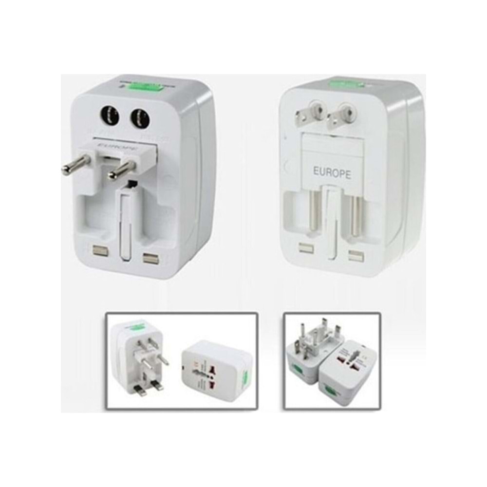 NBTech NB-246 Universal Priz Çevirici, Uluslararası Priz Fiş Çevirici, Çoklu Priz Çevirici (Türk-Ulusal, Ulusal-Türk Çift Yönlü Çevirici)