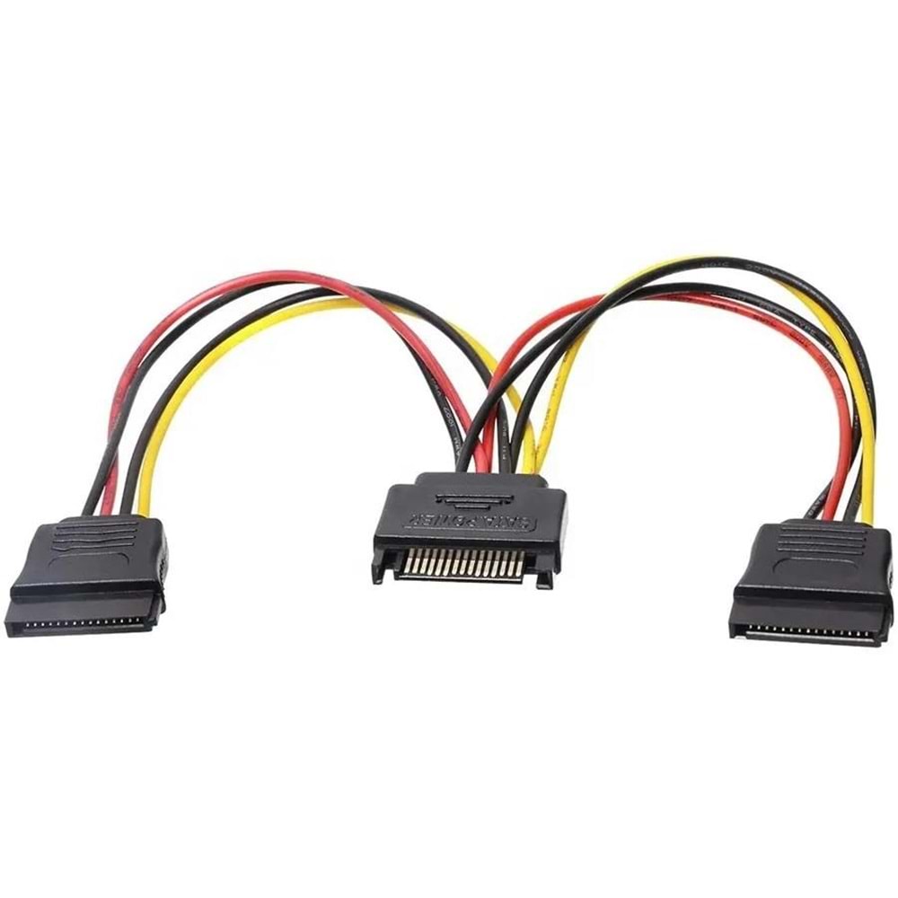 NBTech NB-4426 Sata to Sata Çoklayıcı , Sata Pin Dişi-2 Port Sata Erkek Çoklayıcı, Sata Y Kablo Splitter Hdd Bağlantı Kablosu