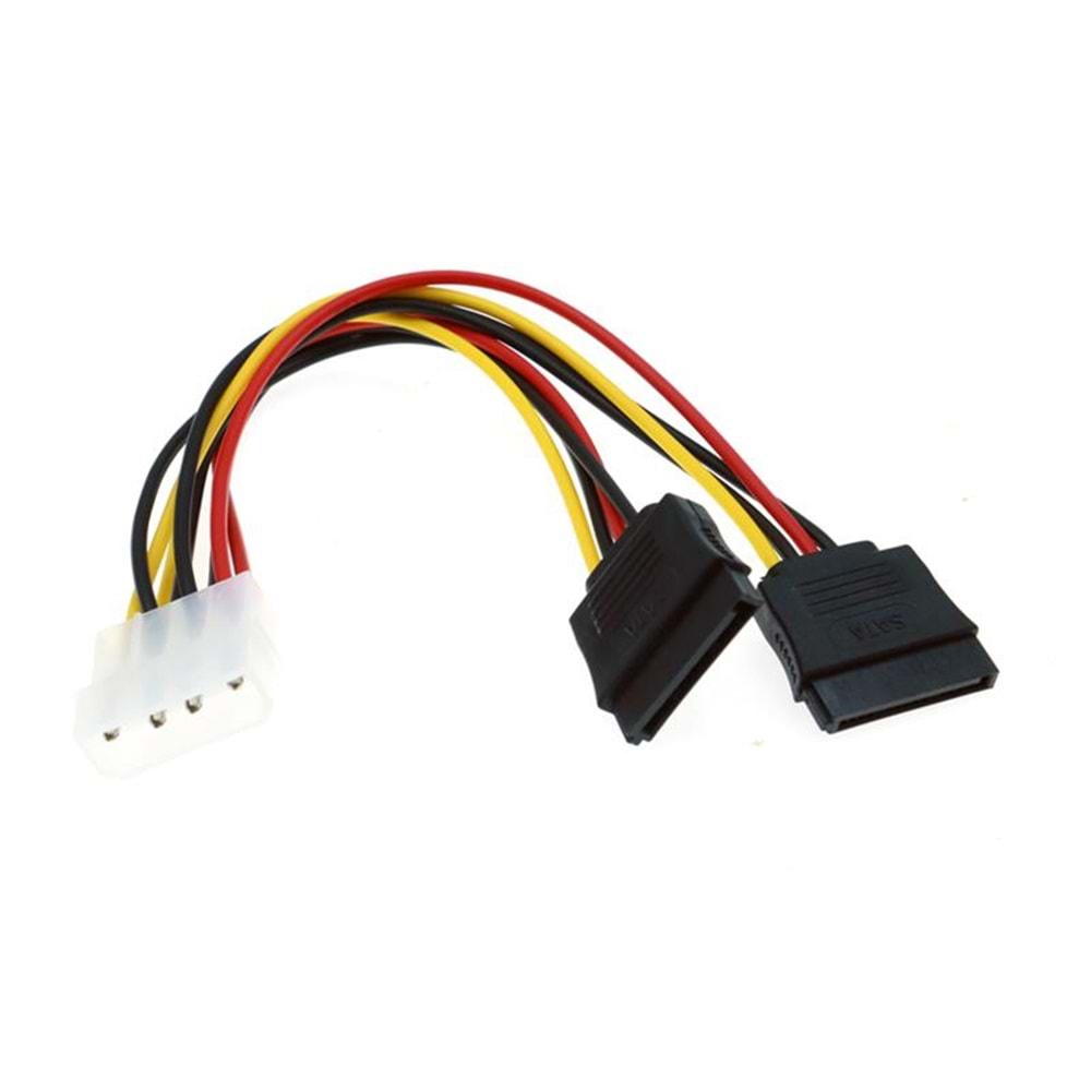 NBTech NB-4929 Molex to Sata Power x2 Çoklayıcı, Sata power Çoklayıcı 2li