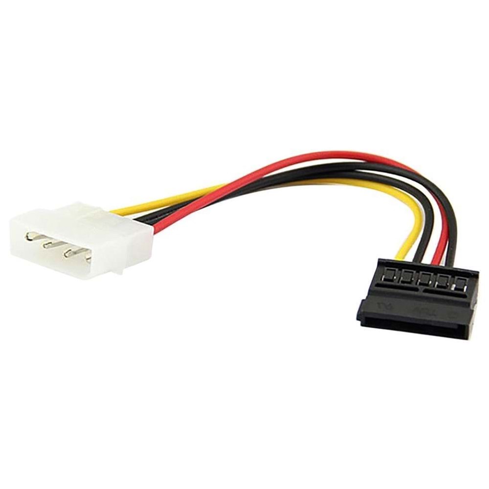 NBTech NB-4960 PSU Molex Sata Çevirici, Kasa içi HDD/DVD/SSD 4 pin Molex to Sata Power Güç Kablosu 15 cm