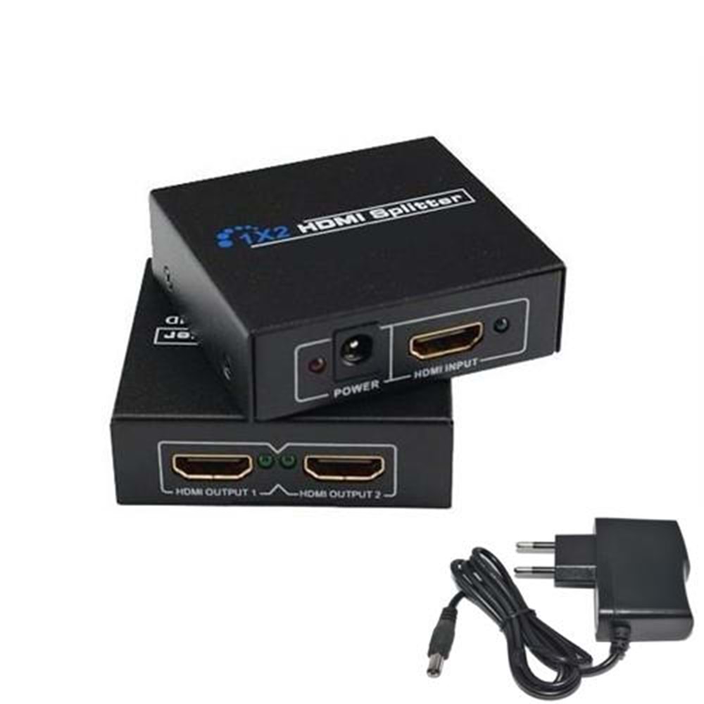 NBTech NB-5002 1080P 2K 4K UHD 2 Port HDMI Spliter (Adaptörlü)