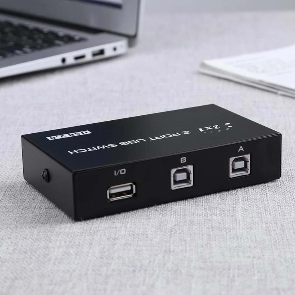 NBTech NB-5020 Manuel USB Yazıcı Çoklayıcı 2 Port (2 Bilgisayar 1 Yazıcı)