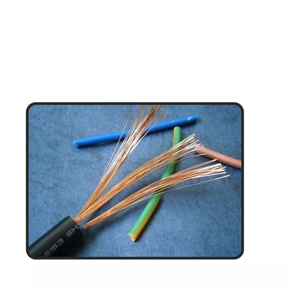 NBTech NB-SL-P418 1.5 Metre Lüx Power Kablosu, 3x1.5mm Kalın PSU Mining Power Kablo 1.5 Metre